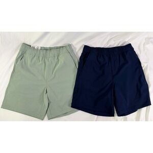 Members Mark Men's Small  Tech Shorts Lot Elastic Waist Pull On 7" Inseam